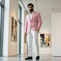 Baby Pink Two Piece Suit