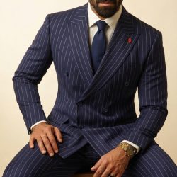 Blue Stripes Two Piece
