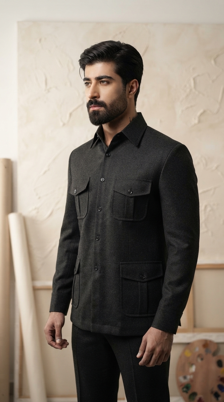 Black Safari Suit