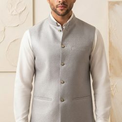 Waist Coat Silver Grey